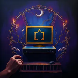 Computer dream symbol